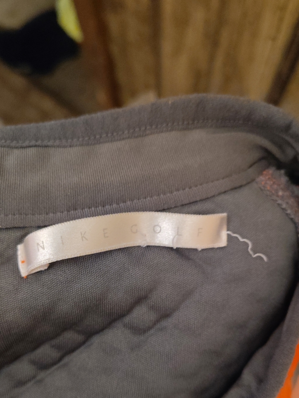Nike Gray Golf Pullover with Subtle Tag Detail